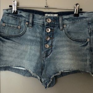 Free people blue Jean shorts